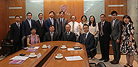 Faculty members of CUHK and Ningbo University pose for a group photo after the meeting
